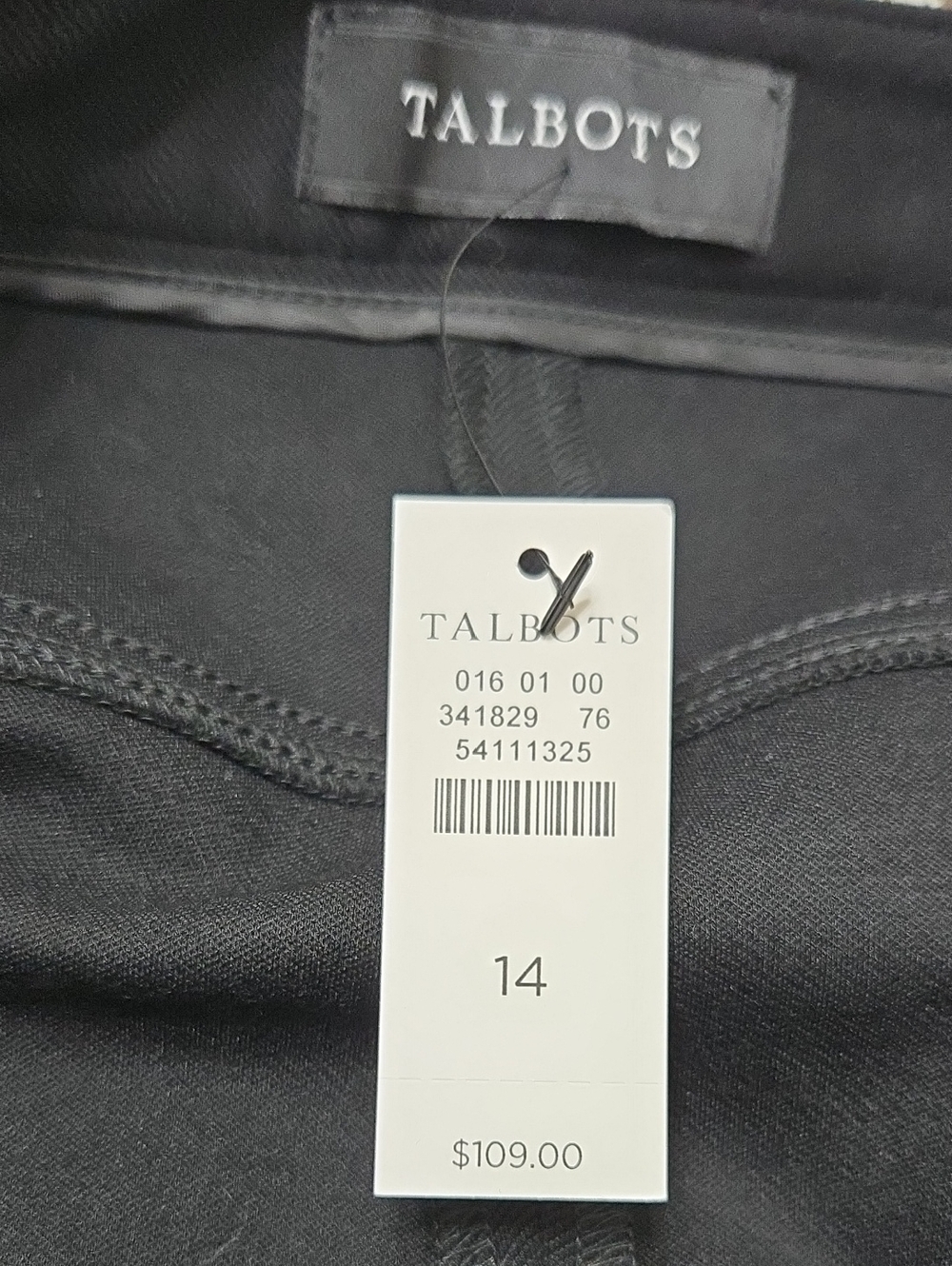 Talbots Bundle Of 2 Navy And Black Ankle Ponte Slim Pants/ Size 14 Stretch/NWT - Picture 8 of 10